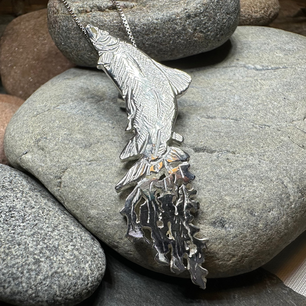 Artisan Irish Salmon of Knowledge Necklace - Made in Ireland