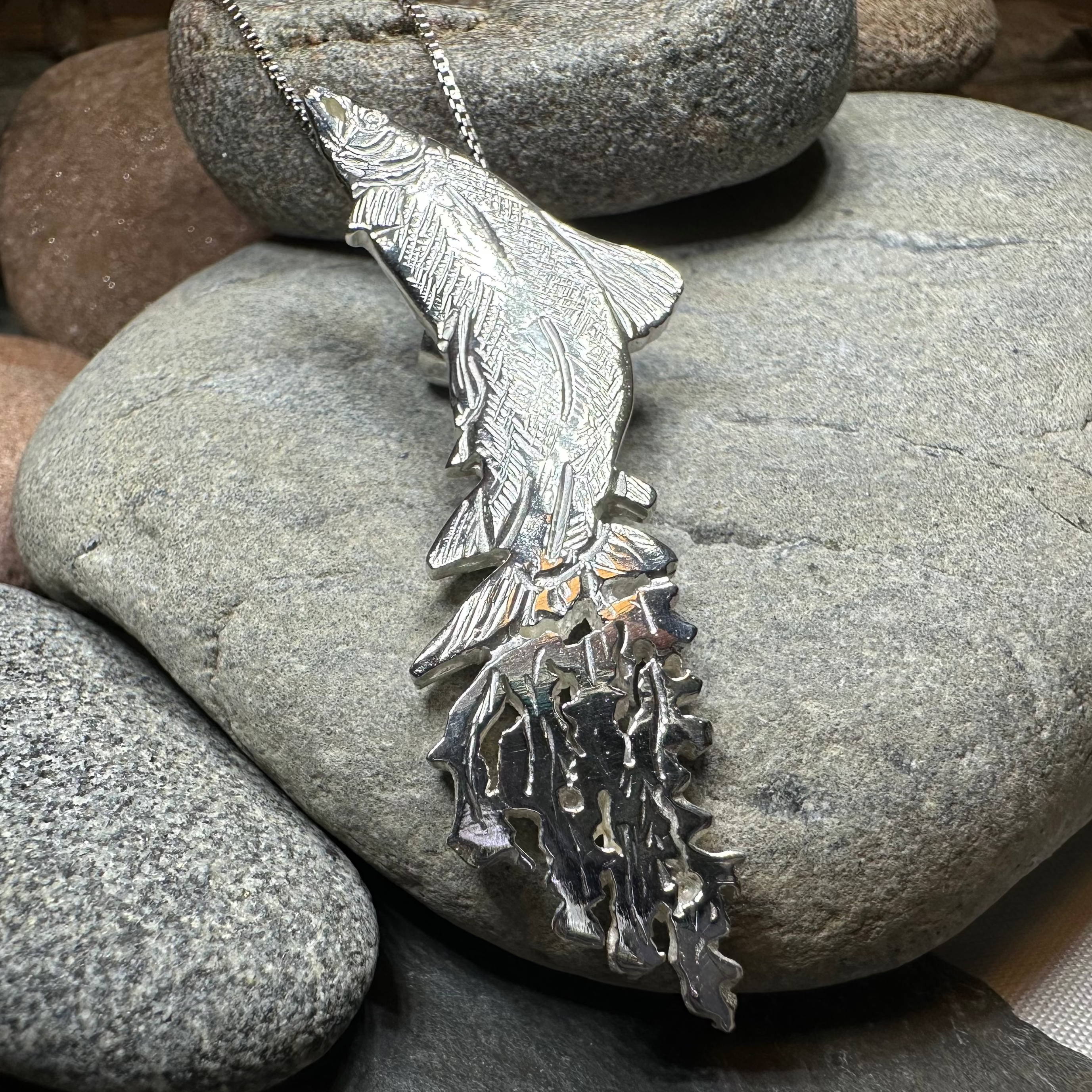 Artisan Irish Salmon of Knowledge Necklace - Made in Ireland