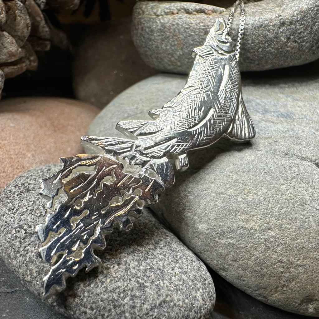 Artisan Irish Salmon of Knowledge Necklace - Made in Ireland