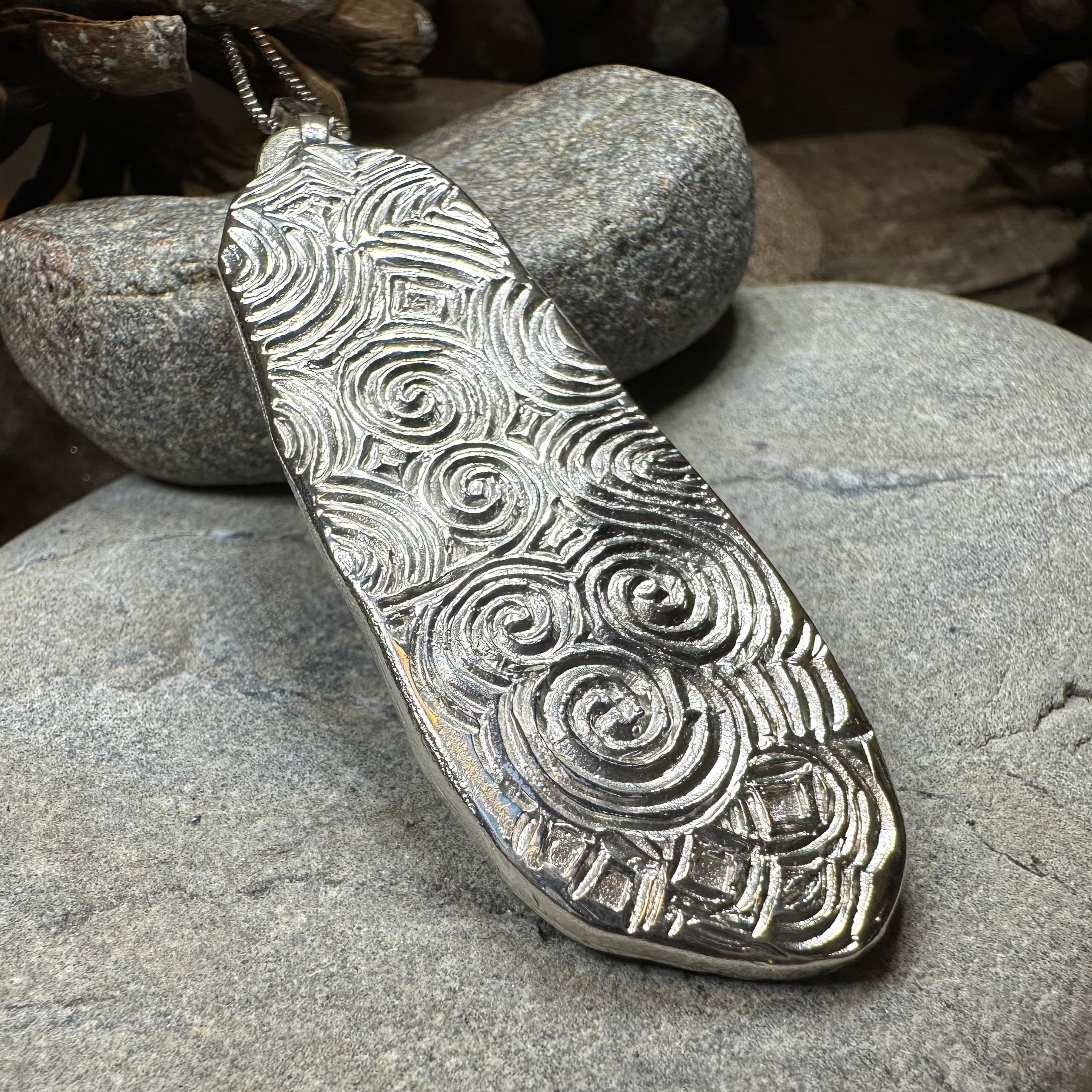 Artisan Newgrange Entrance Stone Necklace - Made in Ireland