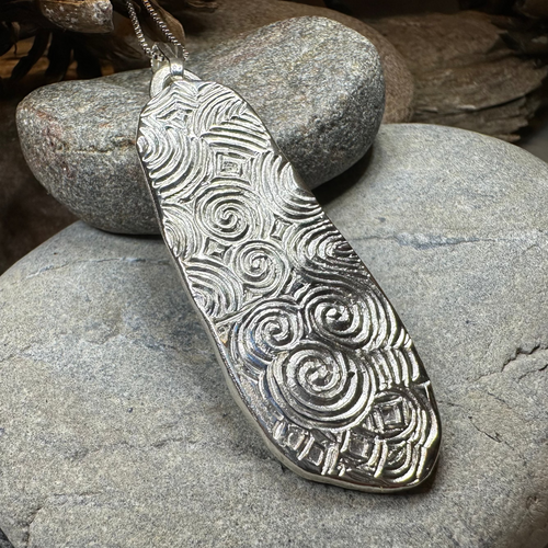 Artisan Newgrange Entrance Stone Necklace - Made in Ireland
