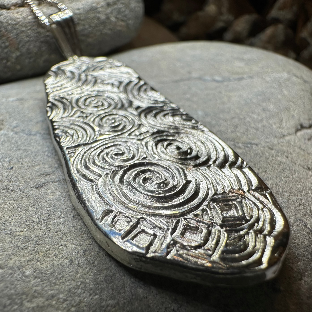 Artisan Newgrange Entrance Stone Necklace - Made in Ireland