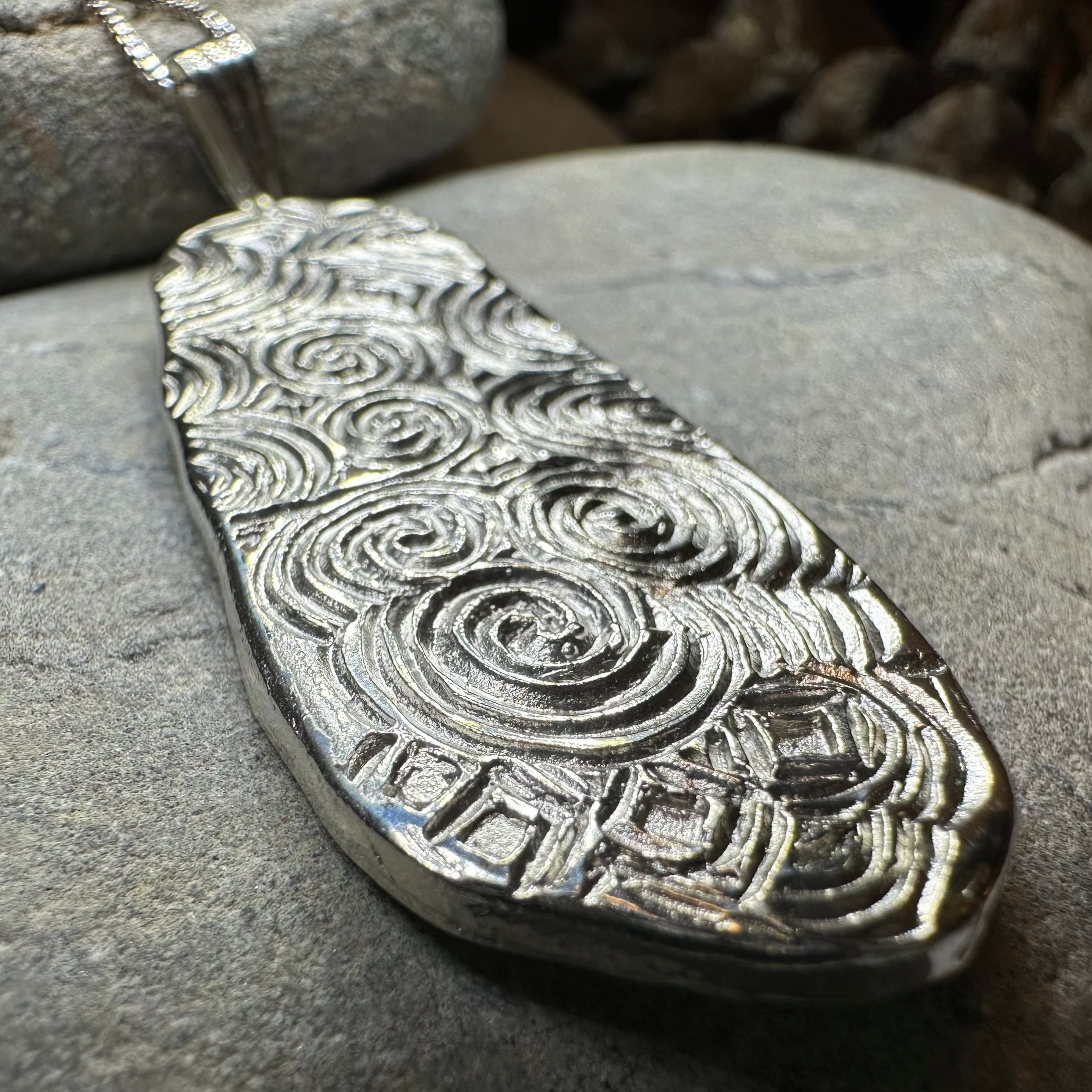 Artisan Newgrange Entrance Stone Necklace - Made in Ireland