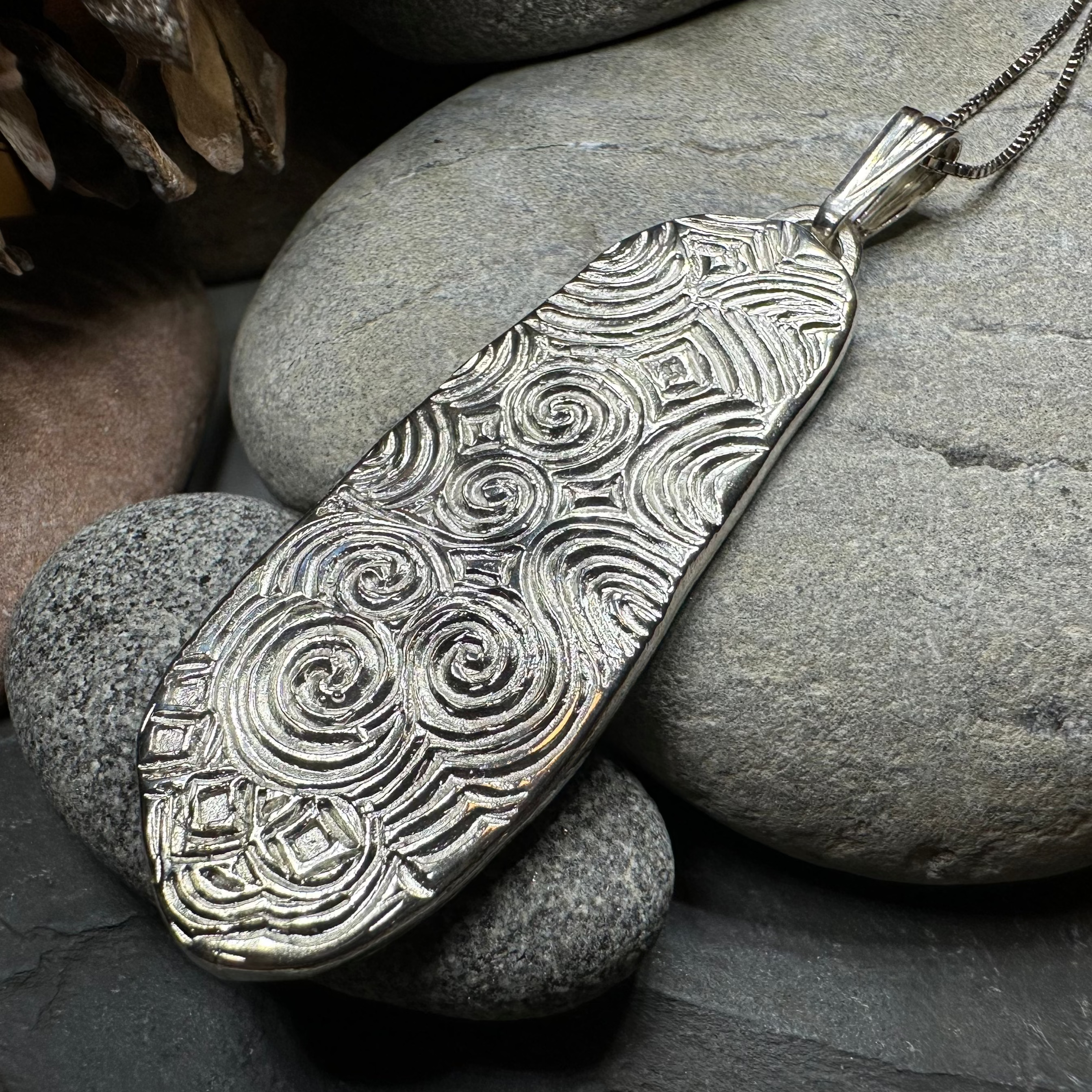 Artisan Newgrange Entrance Stone Necklace - Made in Ireland