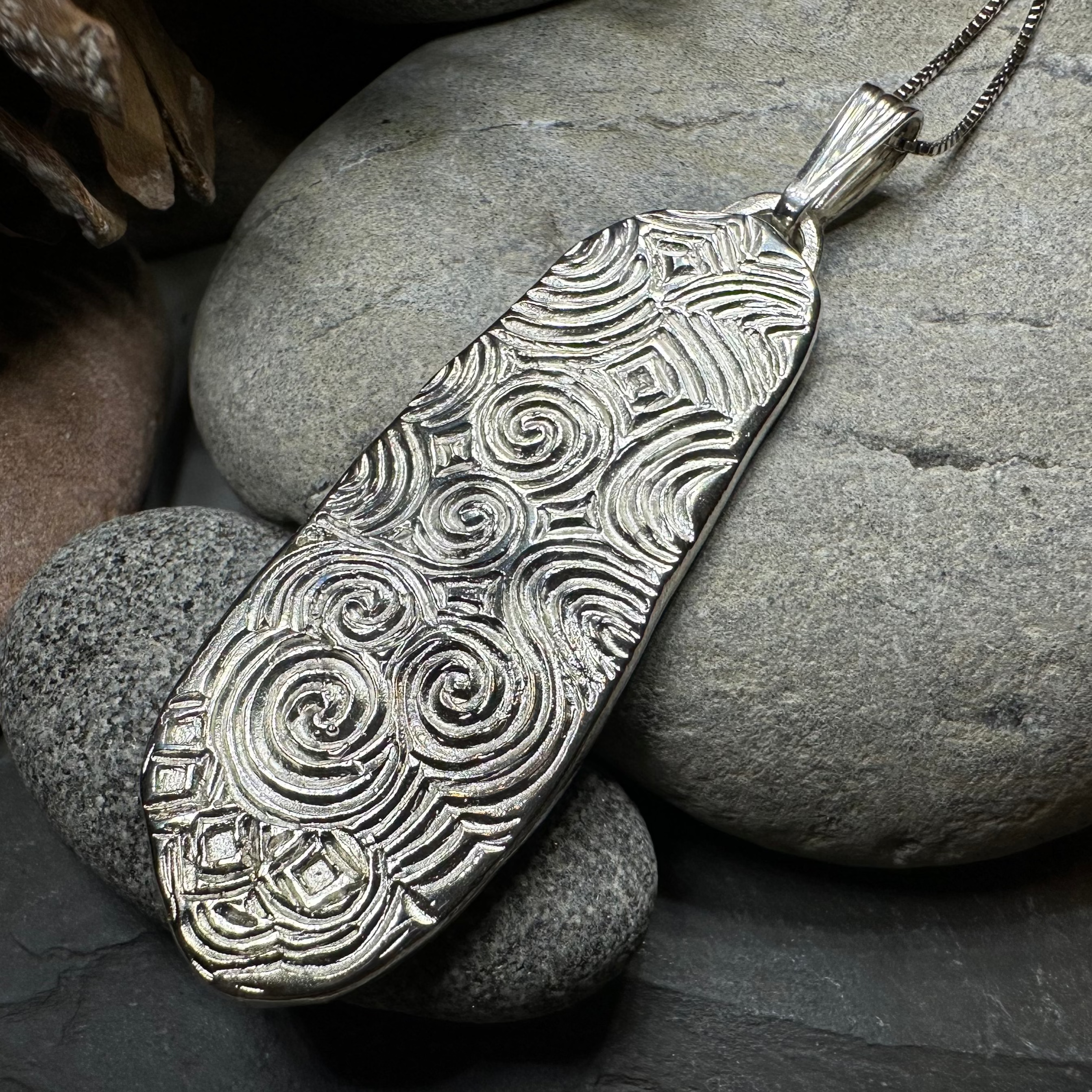 Artisan Newgrange Entrance Stone Necklace - Made in Ireland
