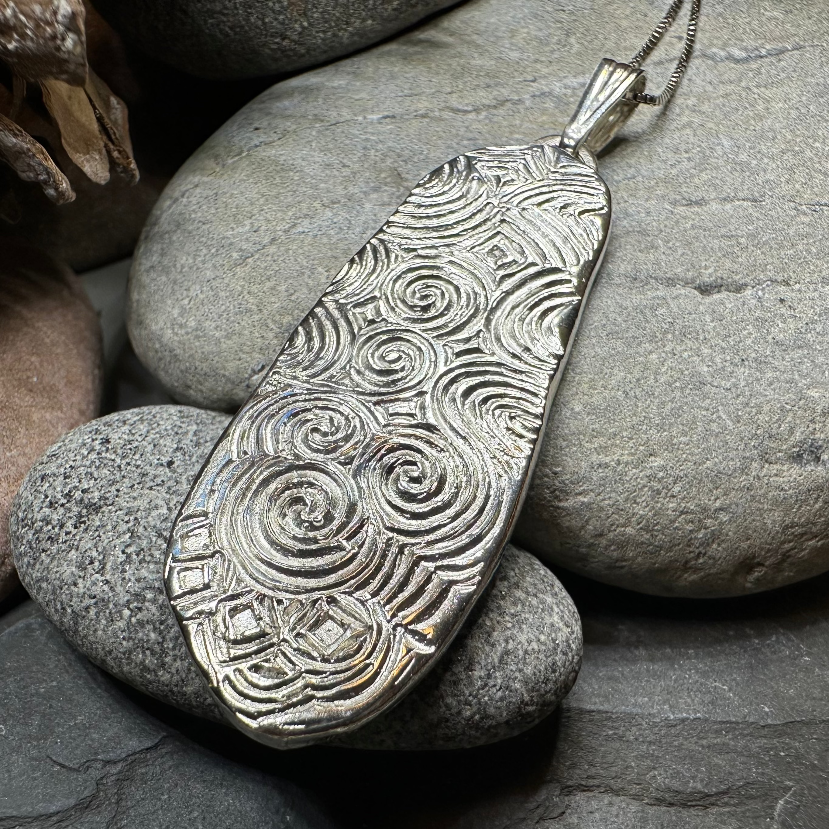 Artisan Newgrange Entrance Stone Necklace - Made in Ireland