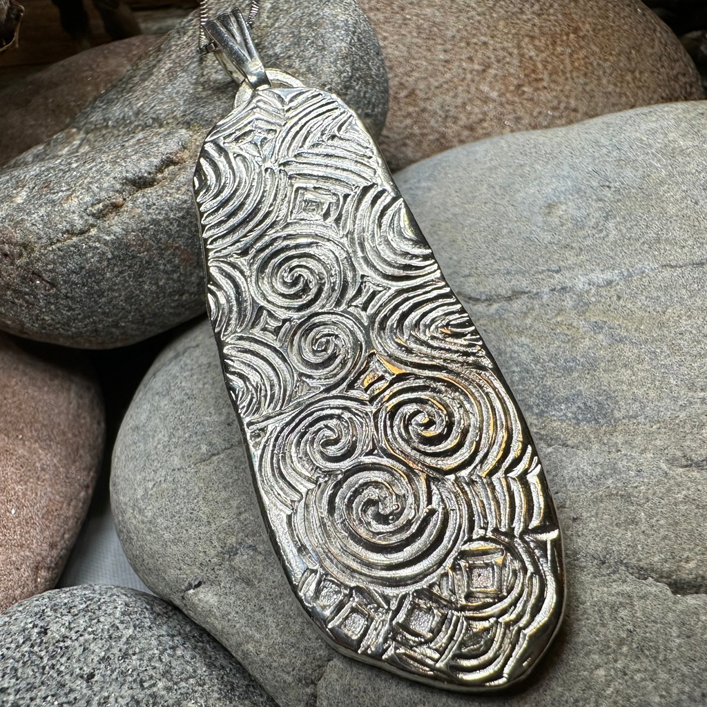 Artisan Newgrange Entrance Stone Necklace - Made in Ireland