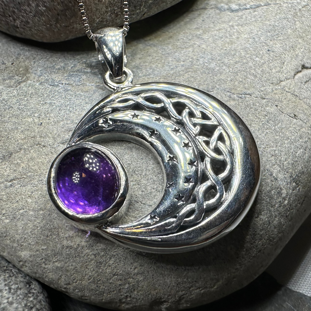 Dianthe Celtic Moon Necklace