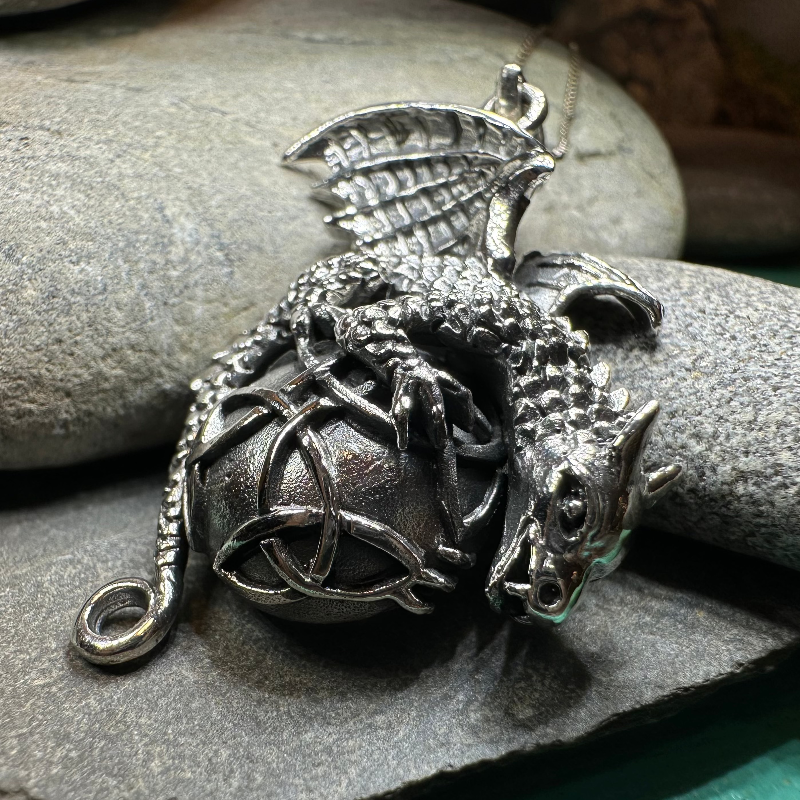 Archion Dragon Moon Necklace