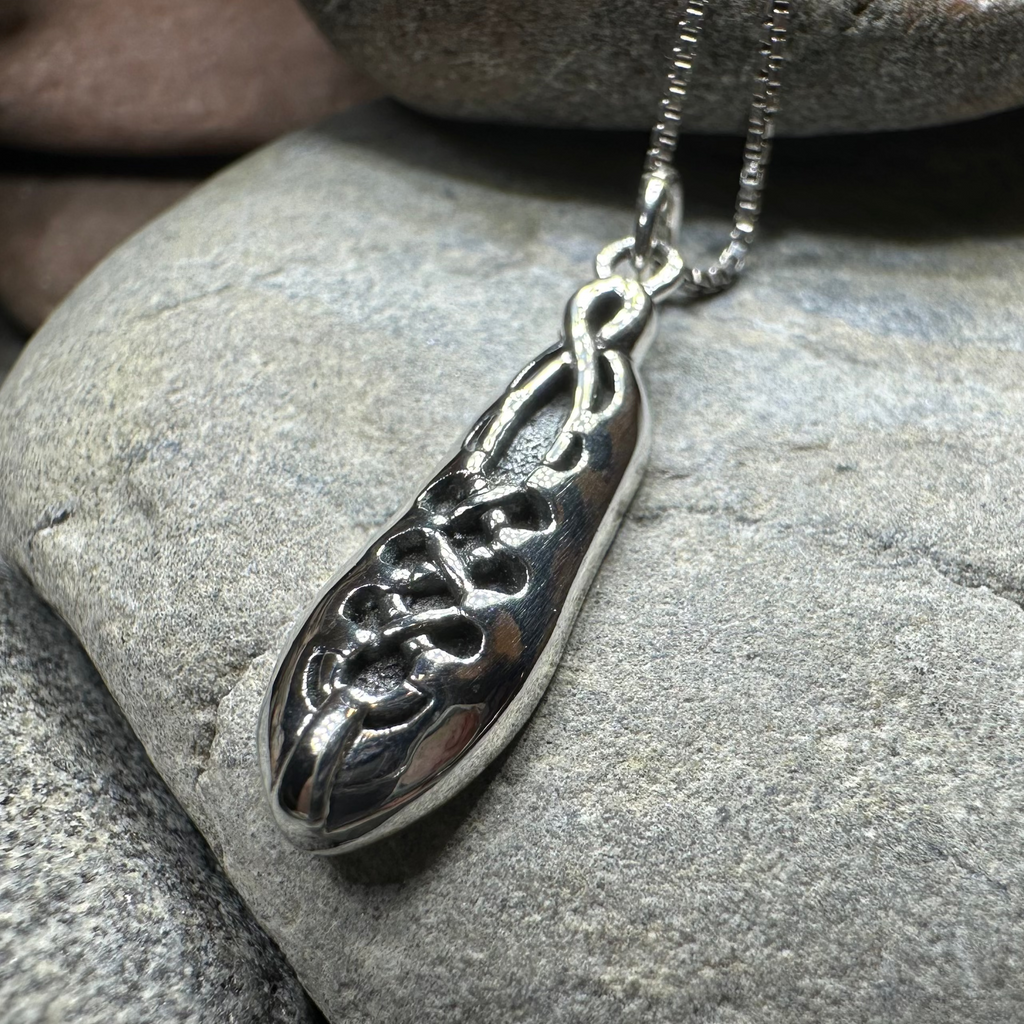 Irish Dance Shoe Silver Necklace