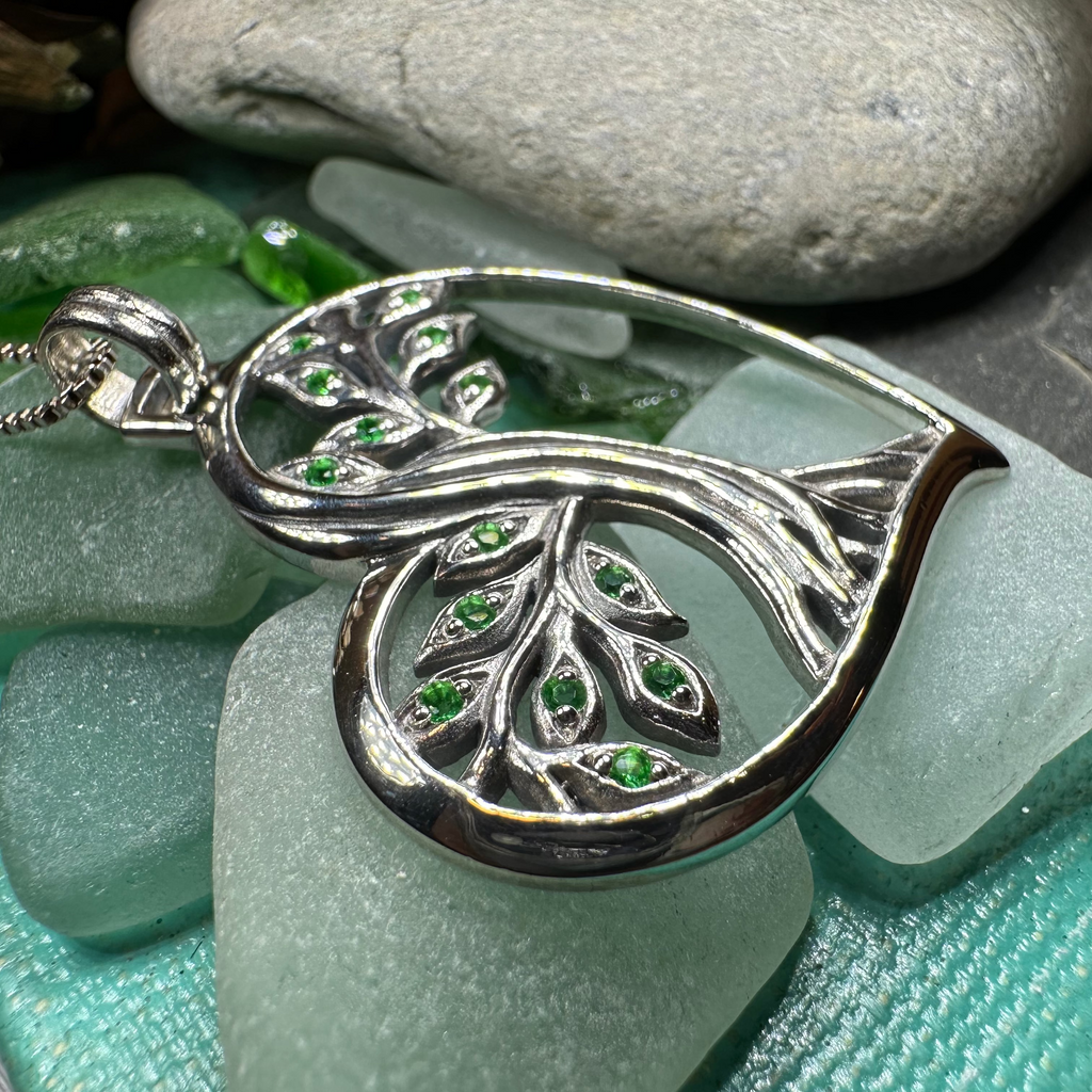 Lyssie Celtic Tree of Life Necklace in Sterling Silver
