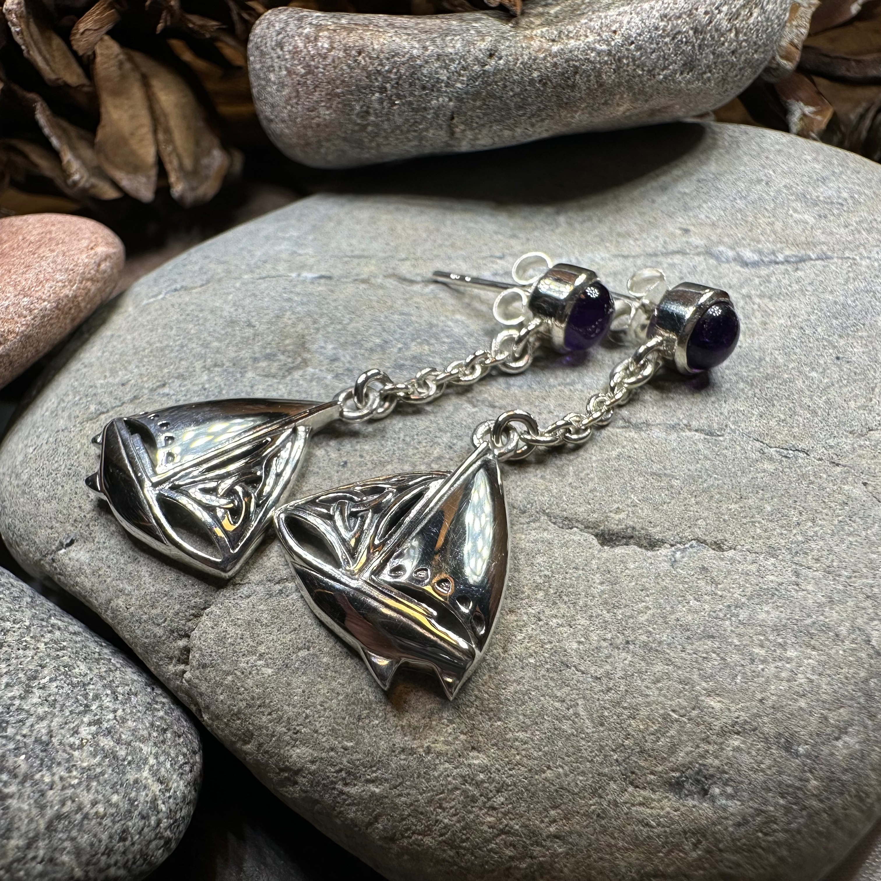 Celtic Sailboat Earrings