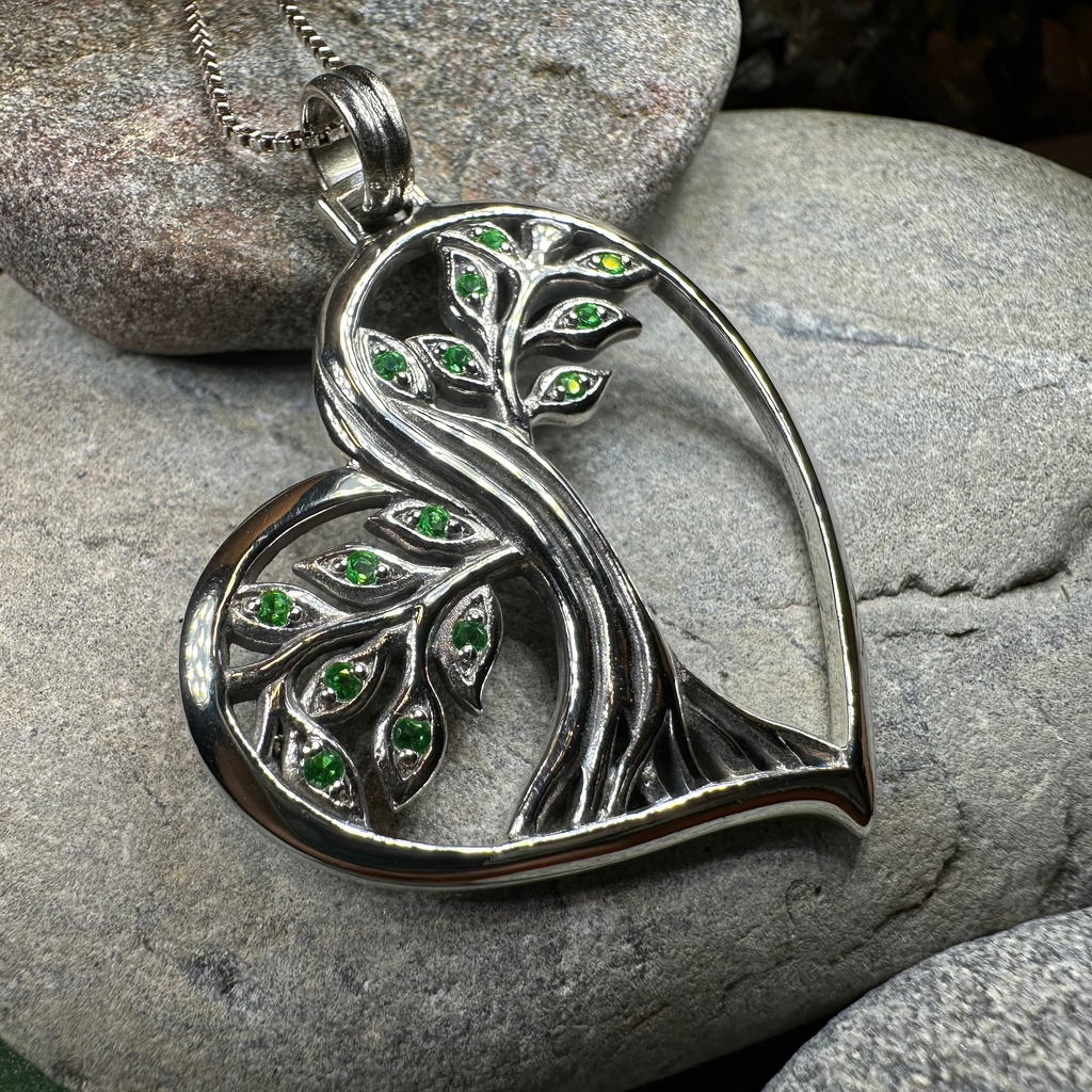 Lyssie Celtic Tree of Life Necklace in Sterling Silver