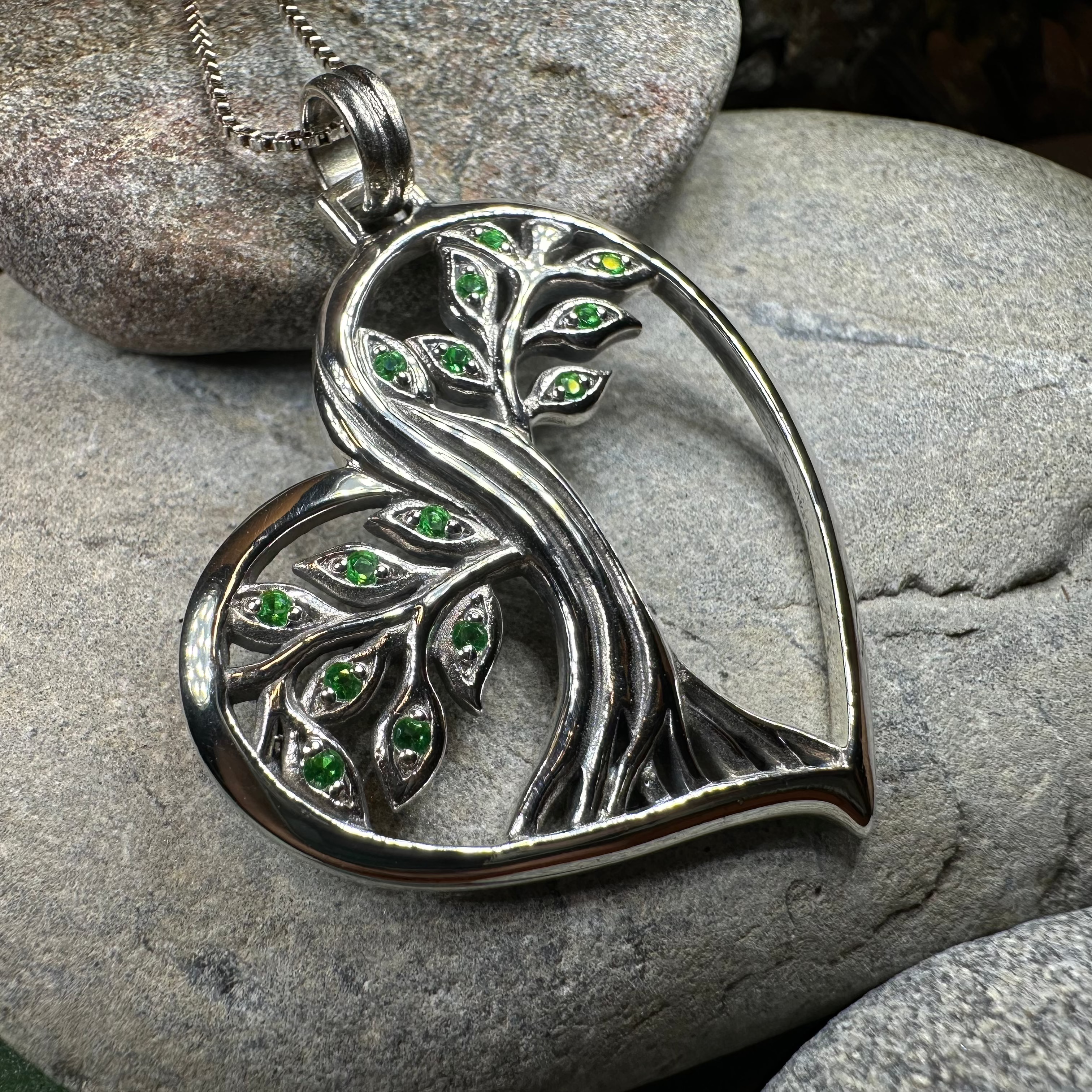 Lyssie Celtic Tree of Life Necklace in Sterling Silver