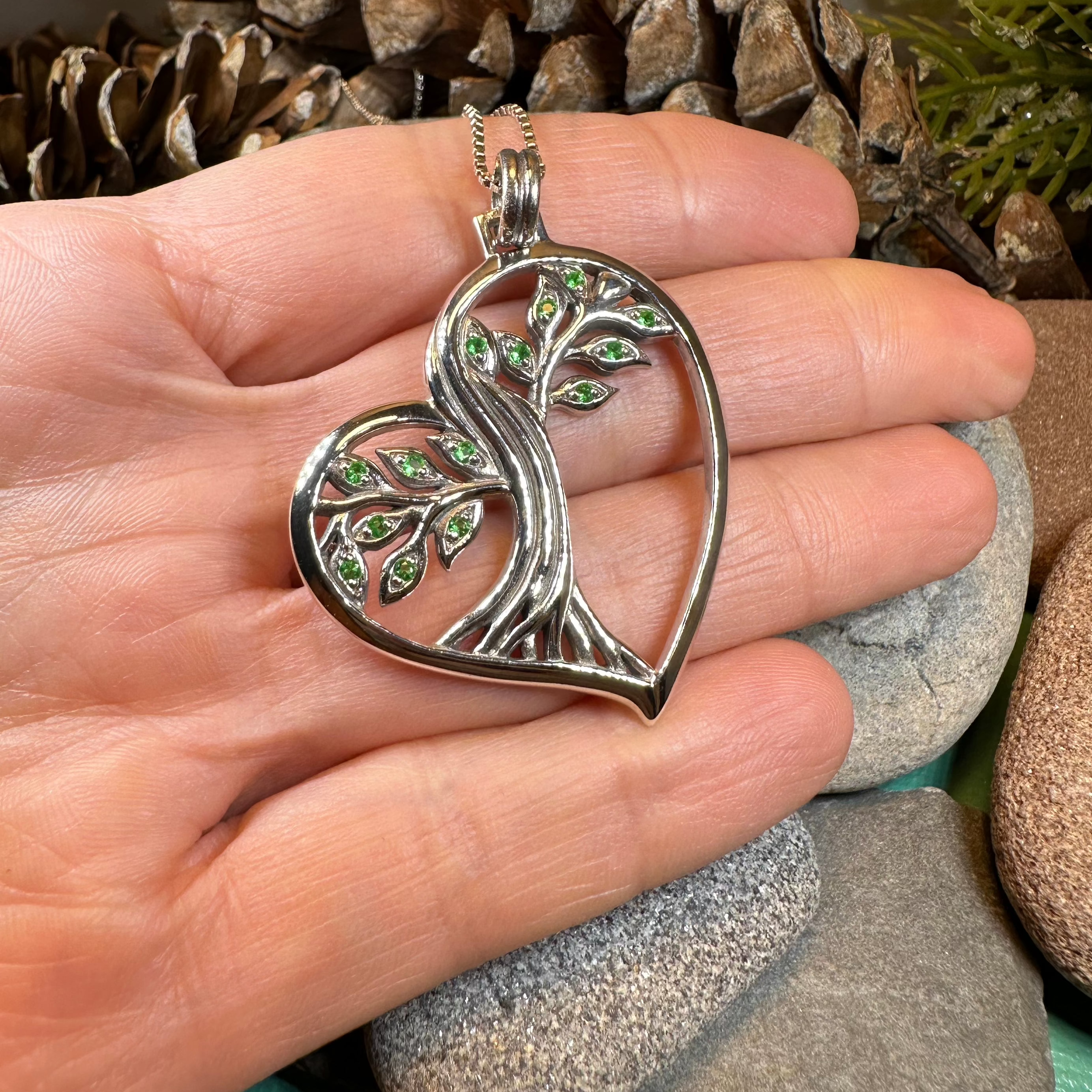 Lyssie Celtic Tree of Life Necklace in Sterling Silver