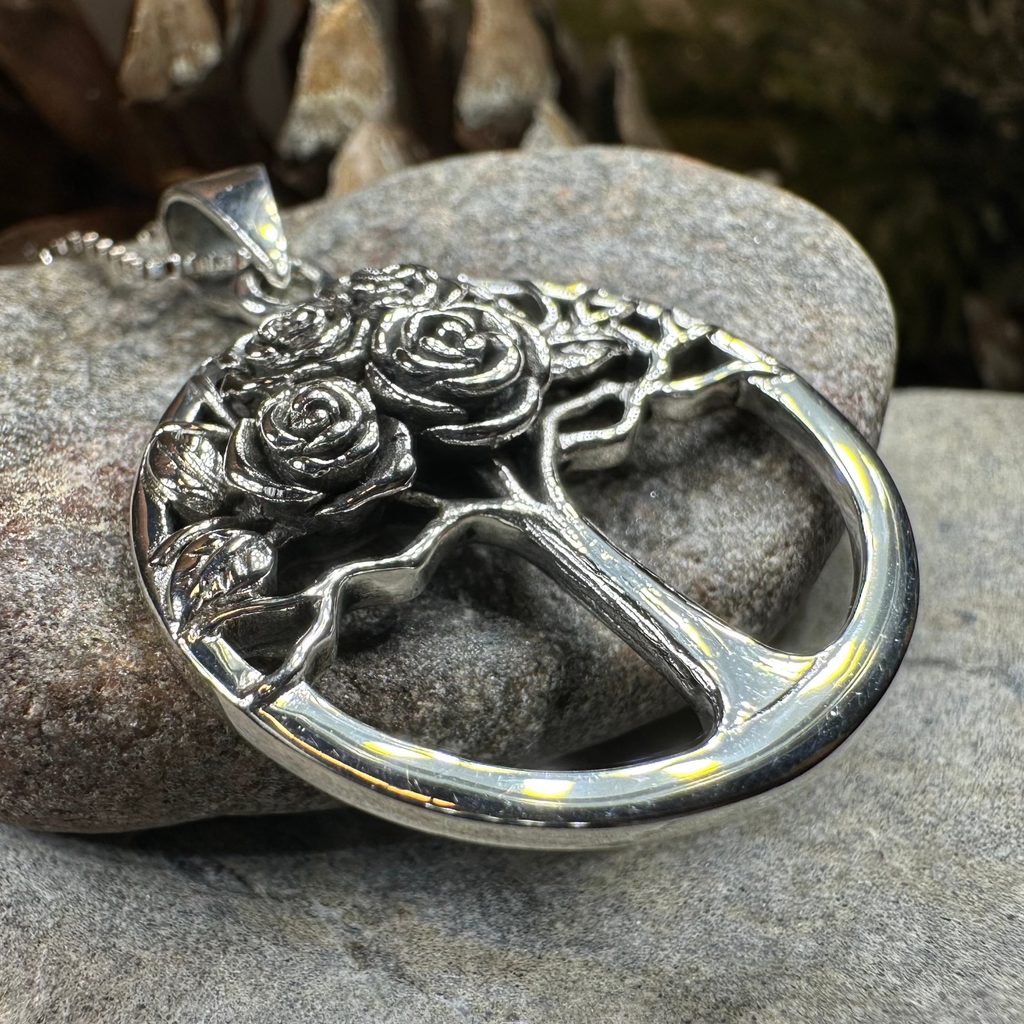 Roses Tree of Life Necklace