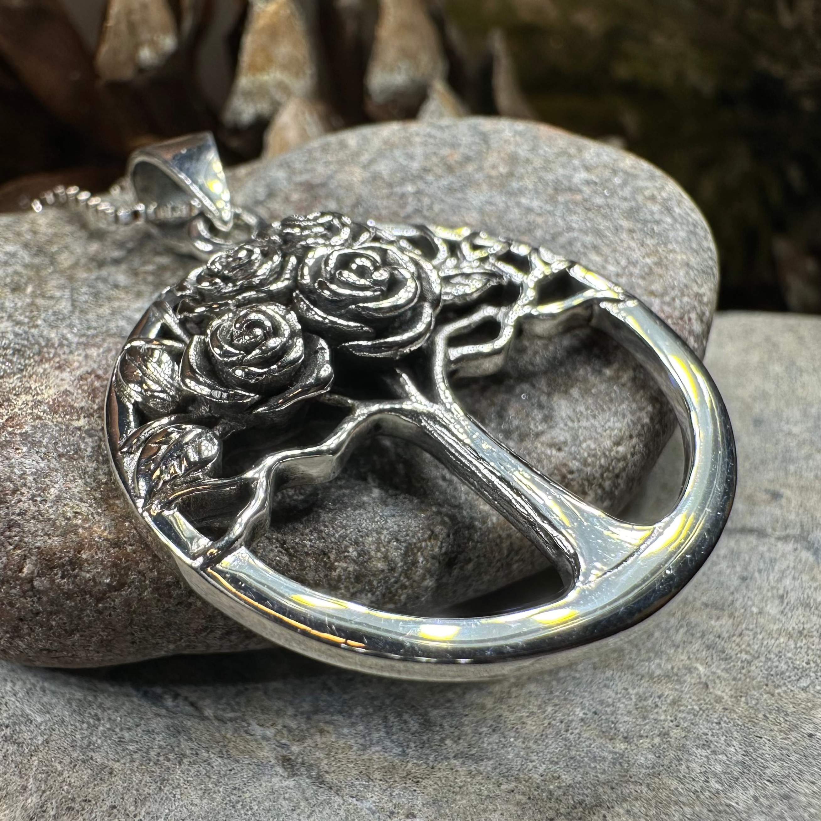 Roses Tree of Life Necklace