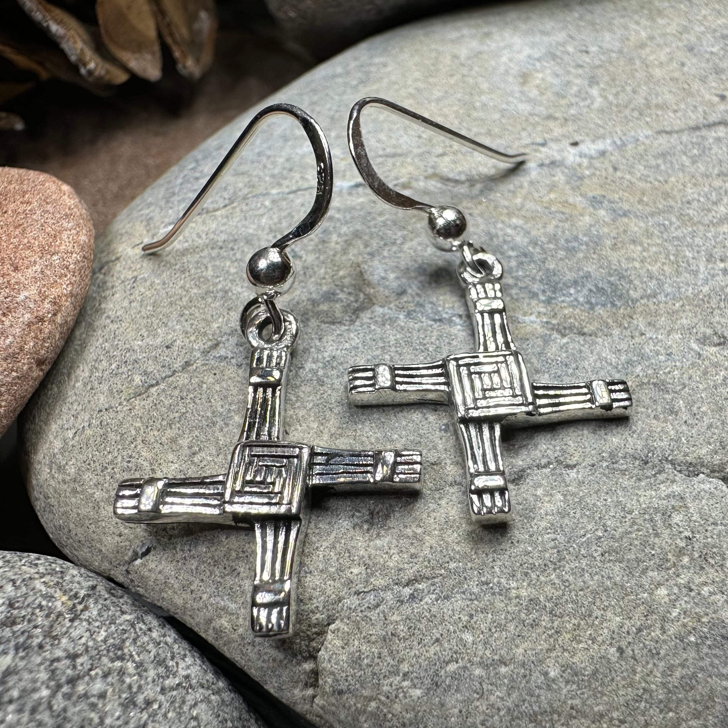 Ballyfarnan Saint Bridget's Cross Earrings