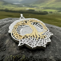 Celtic Dawn Tree of Life Necklace in Sterling Silver