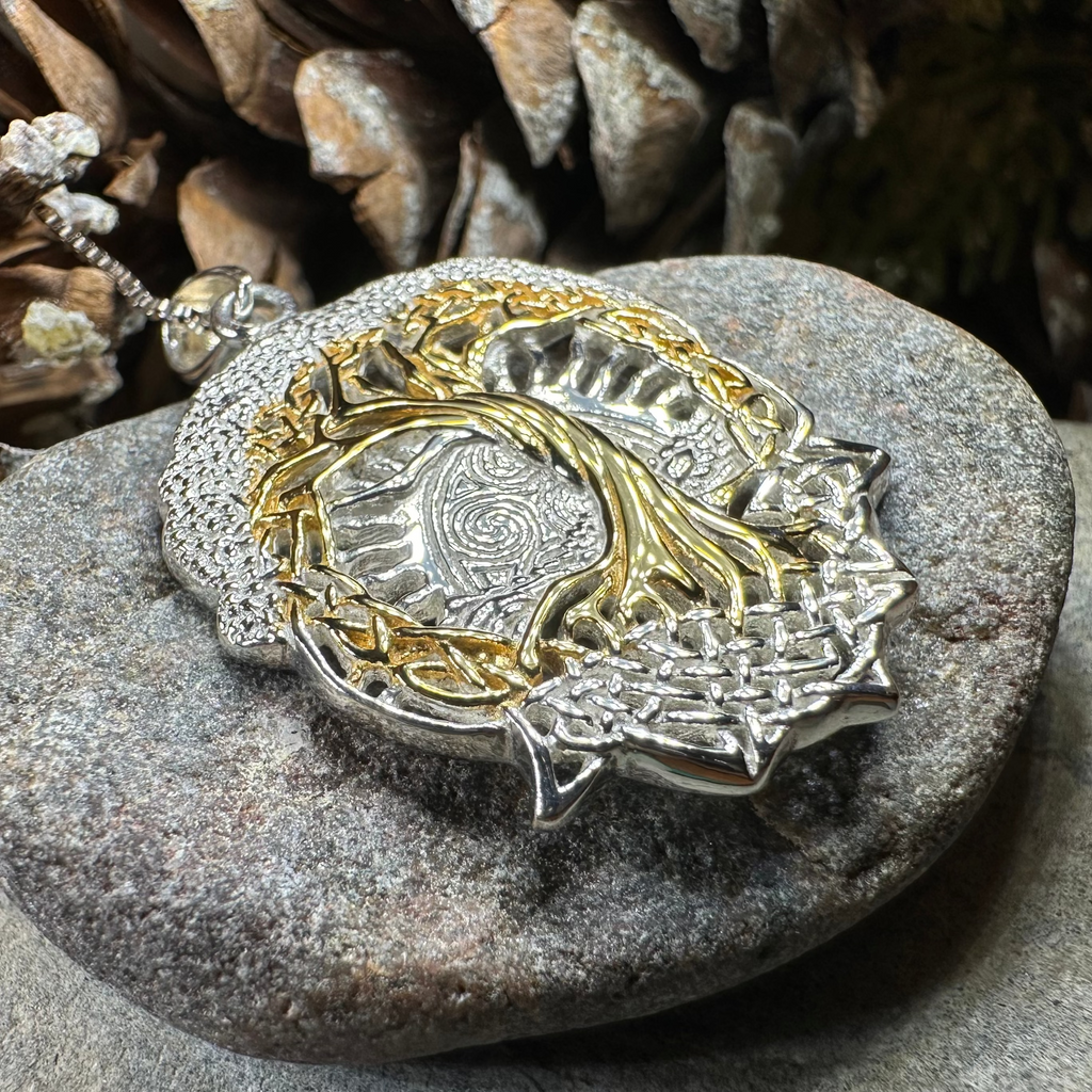 Celtic Dawn Tree of Life Necklace in Sterling Silver