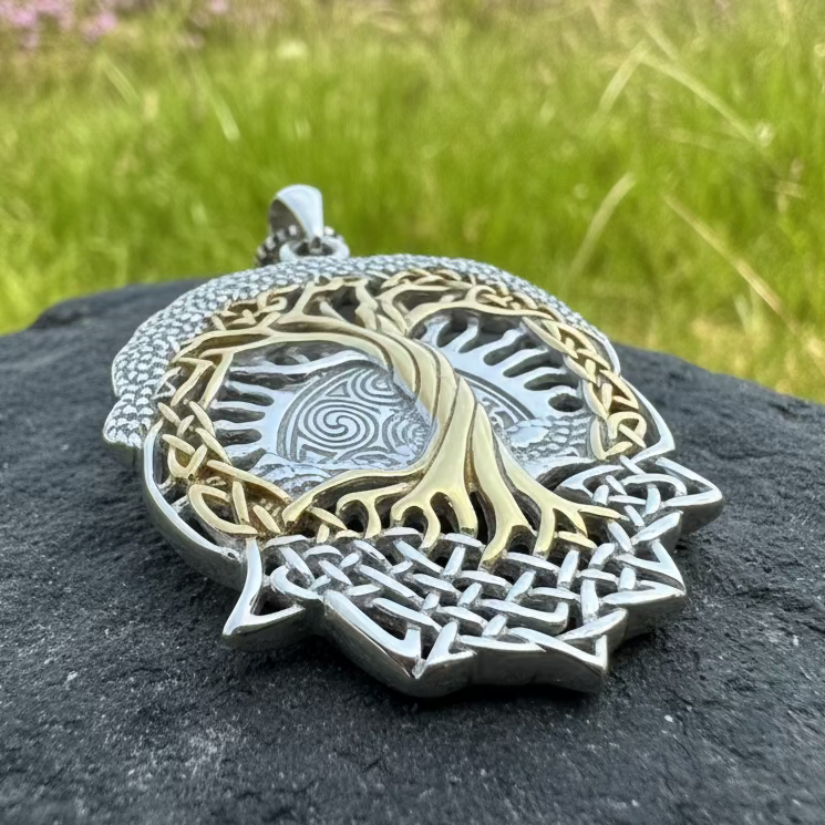Celtic Dawn Tree of Life Necklace in Sterling Silver