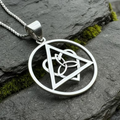 Celtic Trinity Knot AA Sobriety Necklace in Sterling Silver
