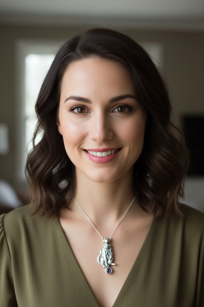 Claddagh Irish Cat Necklace
