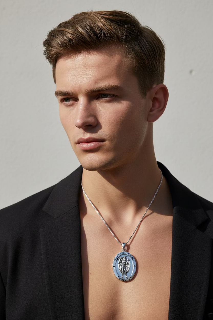 Large Archangel Raguel Pendant