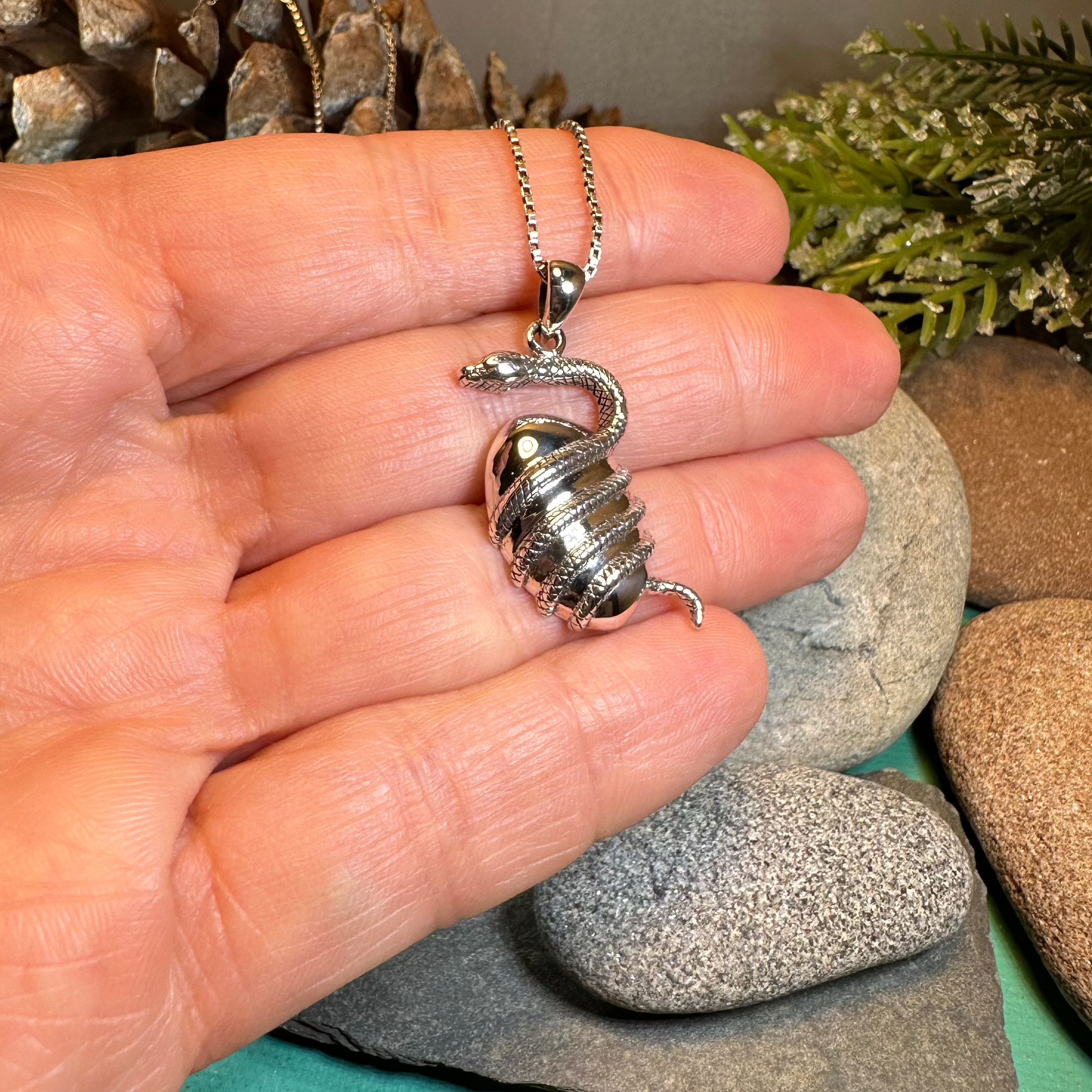 Orphic Greek World Egg Pendant