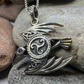Astrid Celtic Raven Necklace