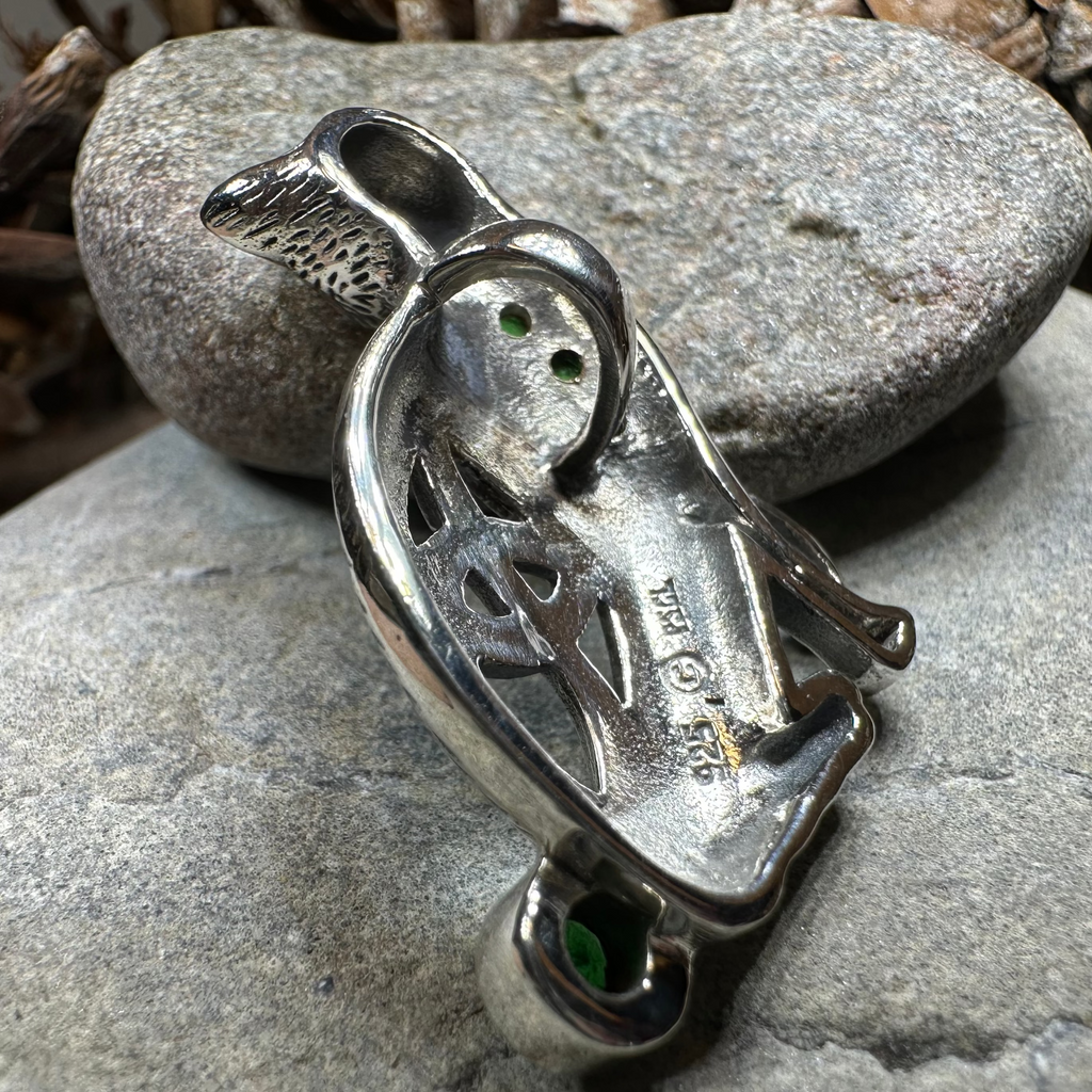 Salem Celtic Cat Necklace in Sterling Silver