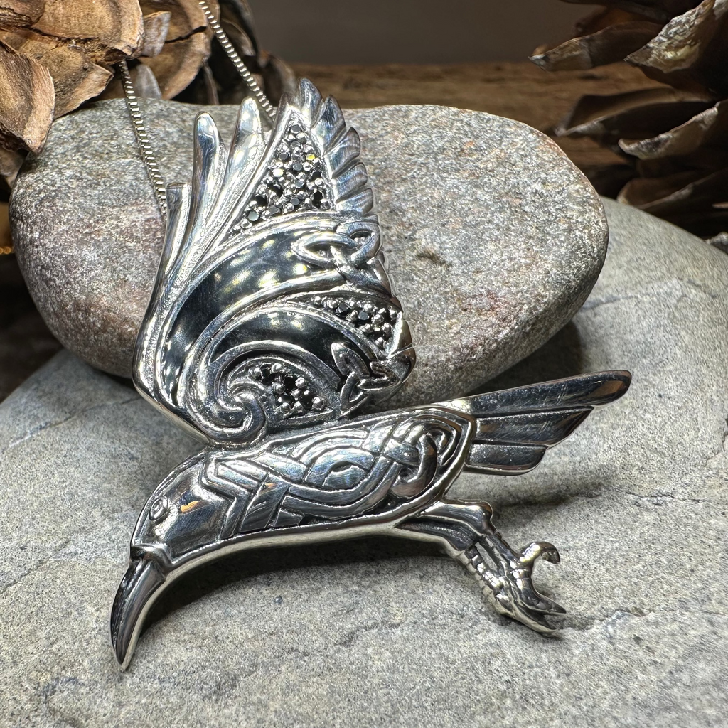 Ashild Raven Celtic Necklace