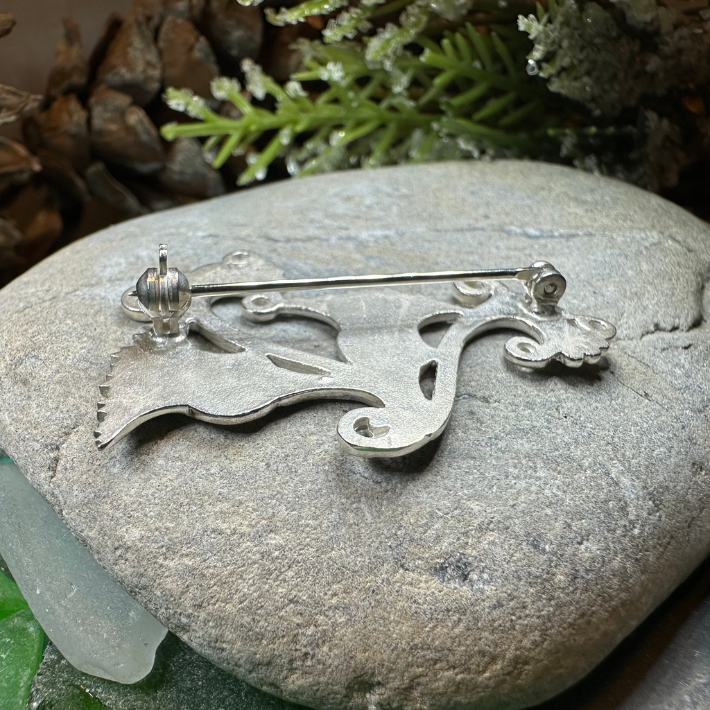 Shetland Isles Thistle Brooch - Handmade in Scotland