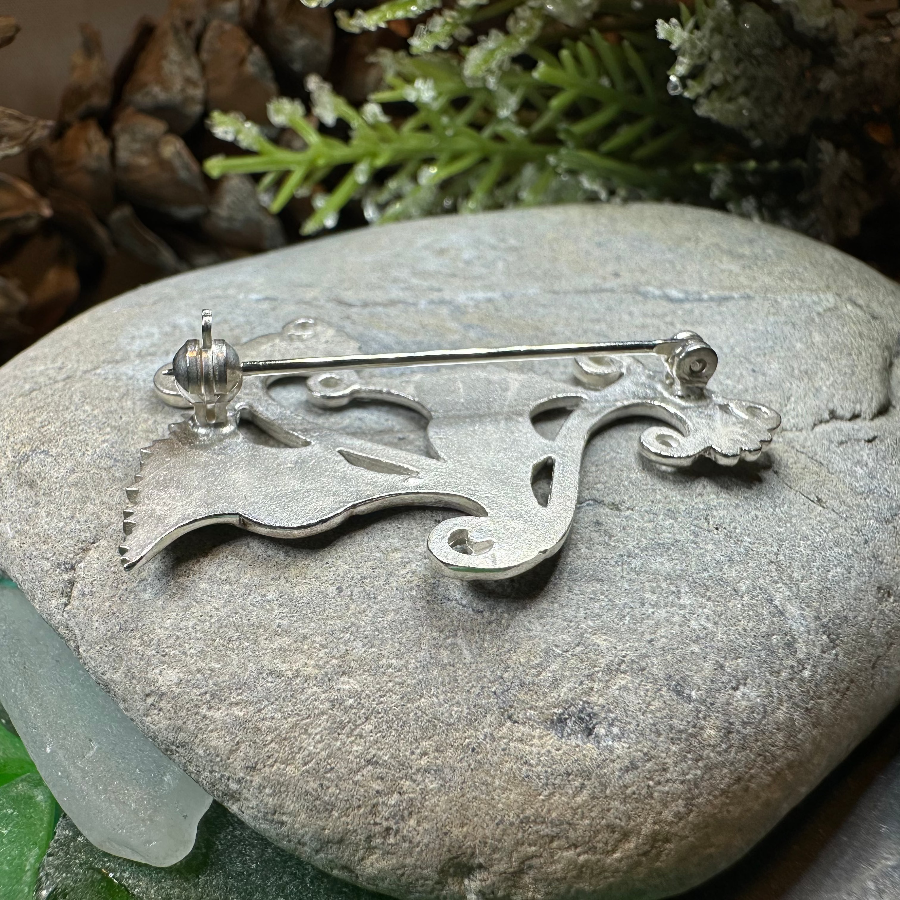 Shetland Isles Thistle Brooch - Handmade in Scotland