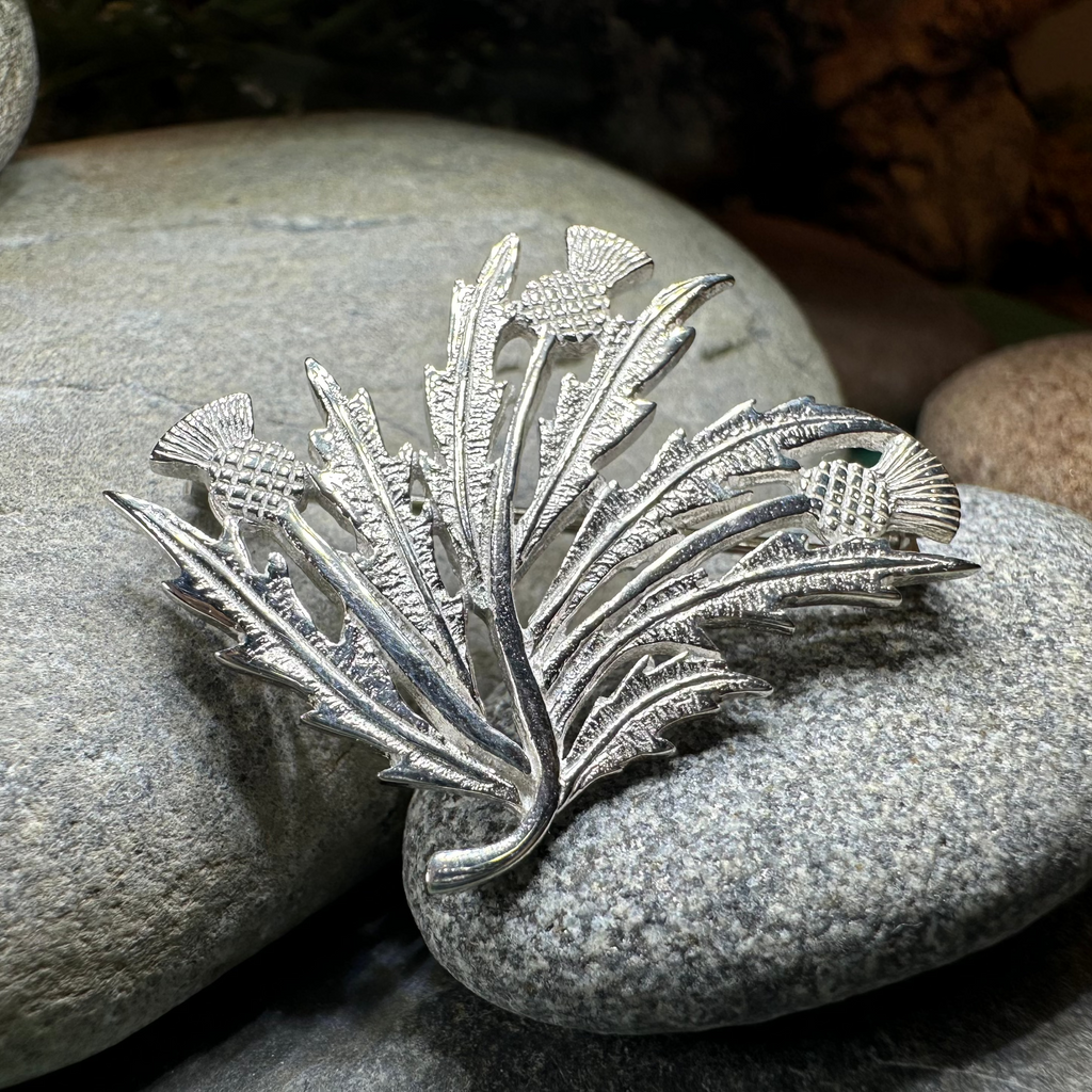 Larysa Scottish Thistle Brooch - Handmade in Scotland