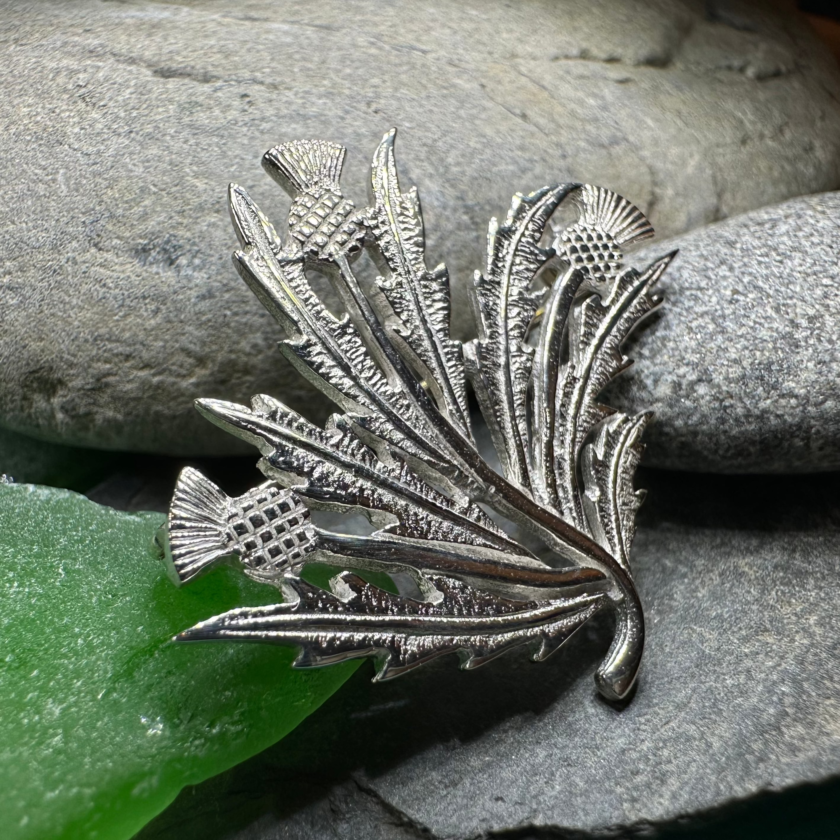 Larysa Scottish Thistle Brooch - Handmade in Scotland