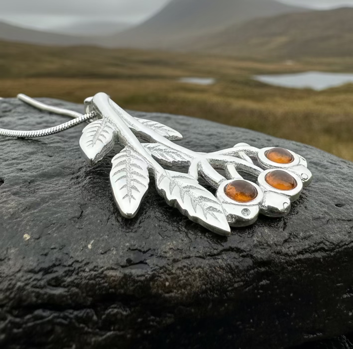 Rowan Tree of Life Necklace - Handmade in Scotland