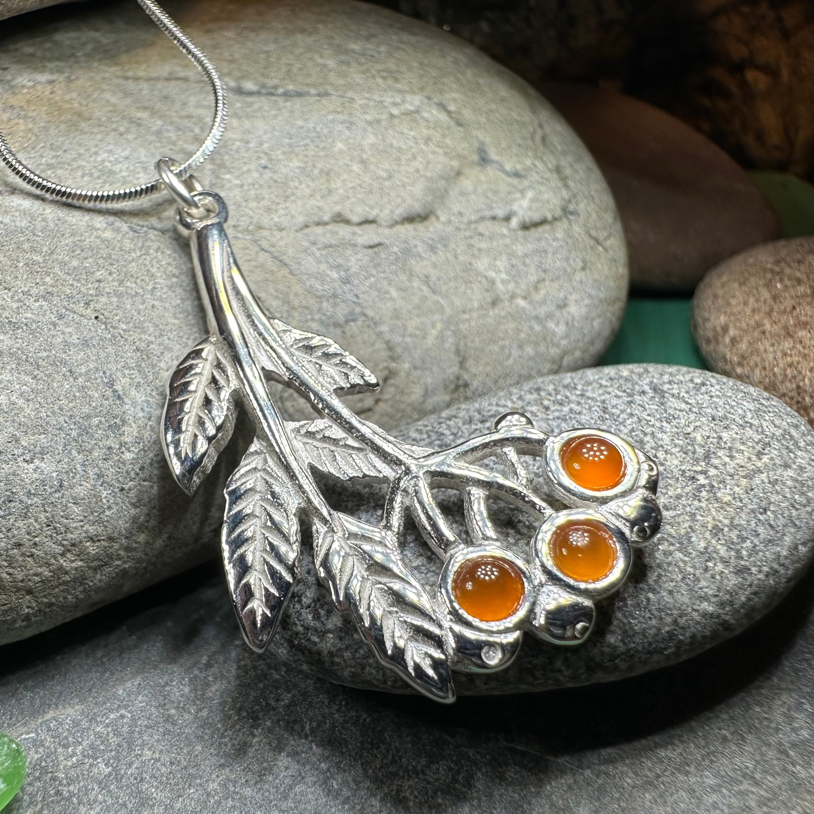 Rowan Tree of Life Necklace - Handmade in Scotland