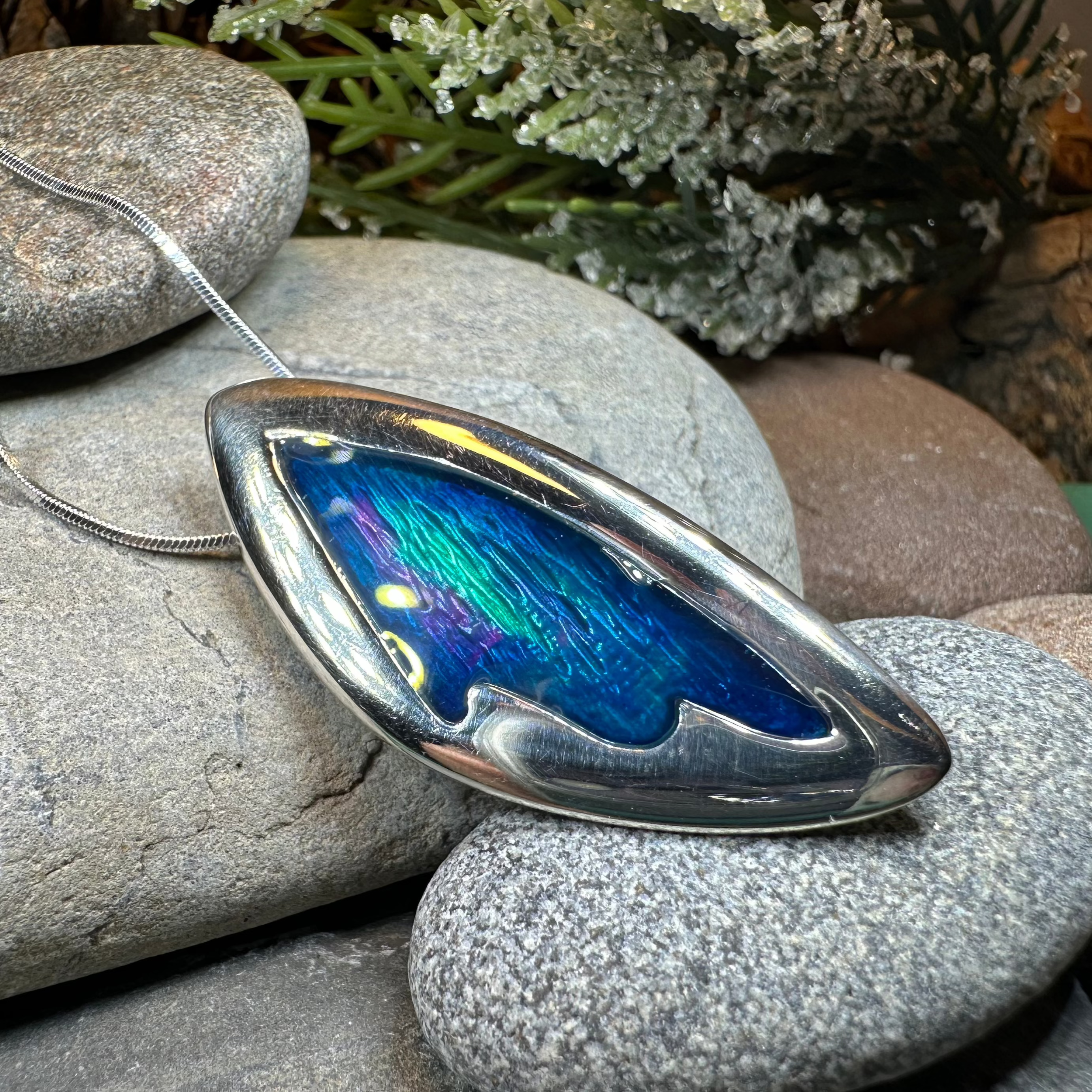 Northern Lights Necklace - Handmade in Scotland