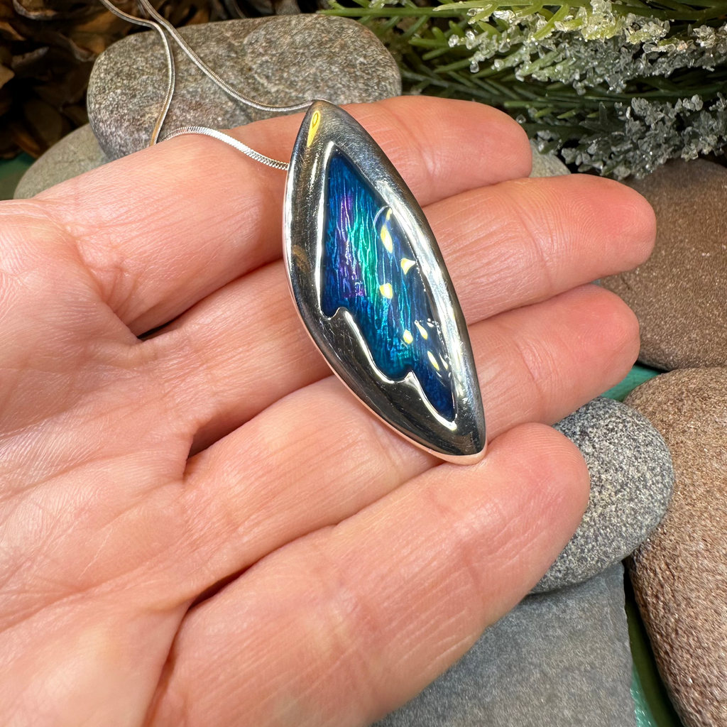Northern Lights Necklace - Handmade in Scotland