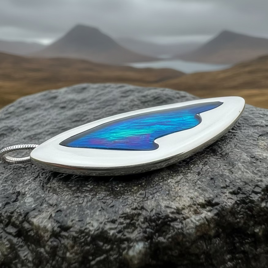 Northern Lights Necklace - Handmade in Scotland