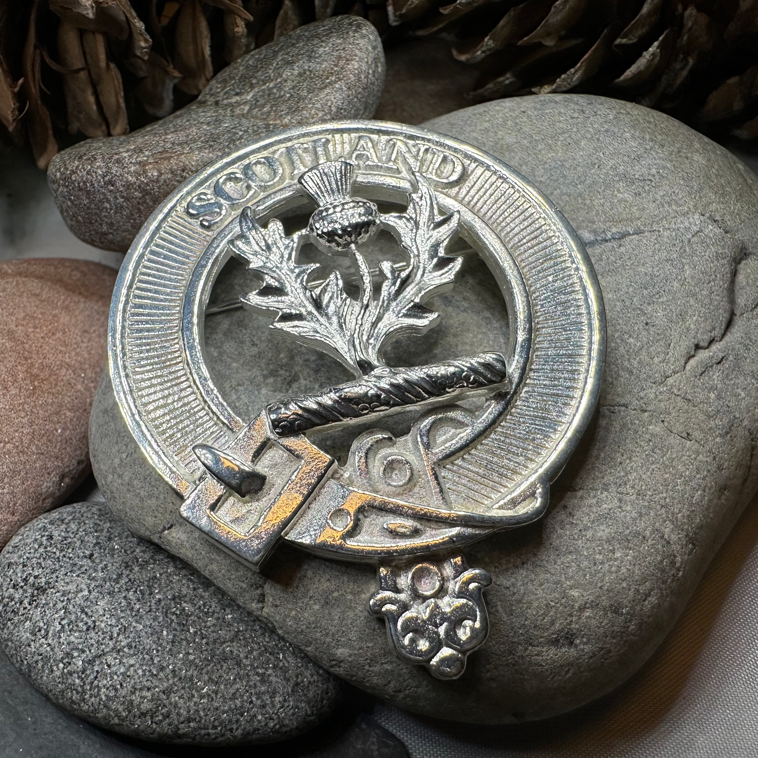 Scotland Thistle Brooch - Handmade in Scotland