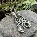 Celtic Knot Moon Earrings