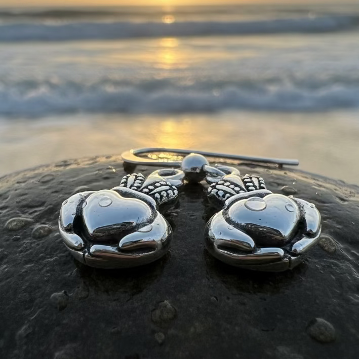Idalia Irish Claddagh Earrings in Sterling Silver