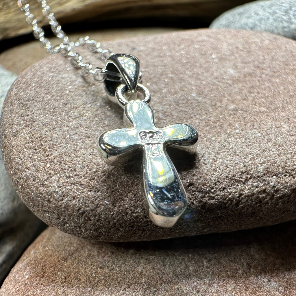 Petite Opal Celtic Cross Necklace