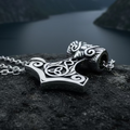 Petite Thor's Hammer Celtic Necklace