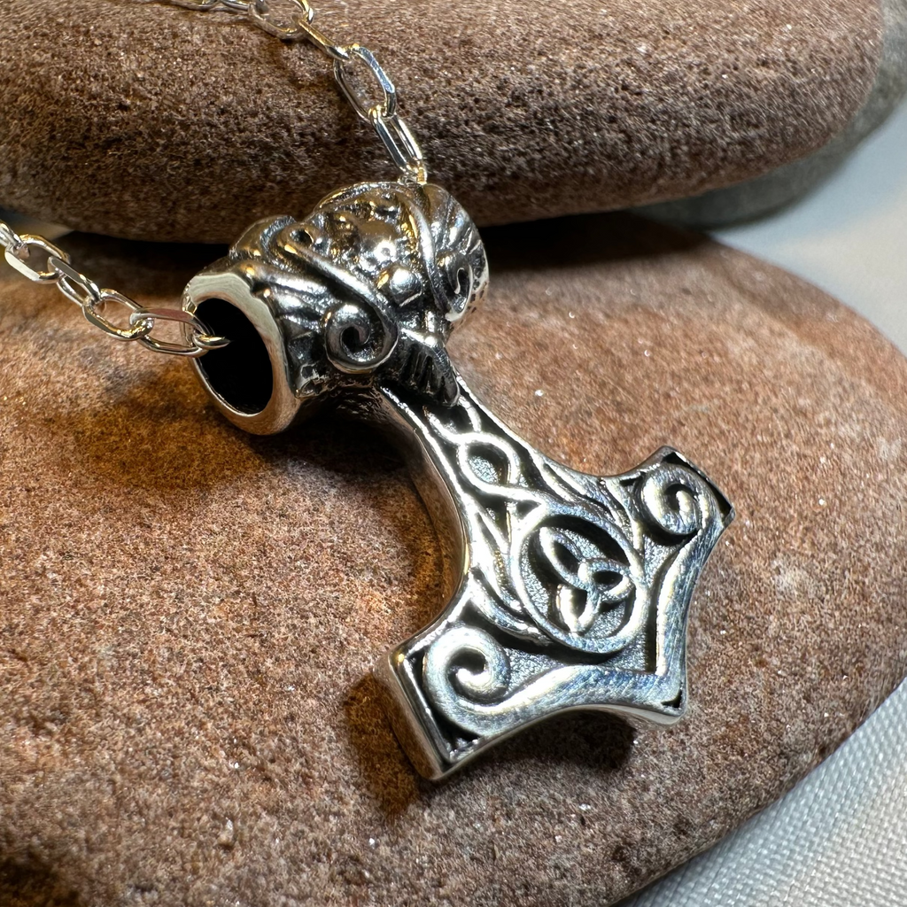Petite Thor's Hammer Celtic Necklace