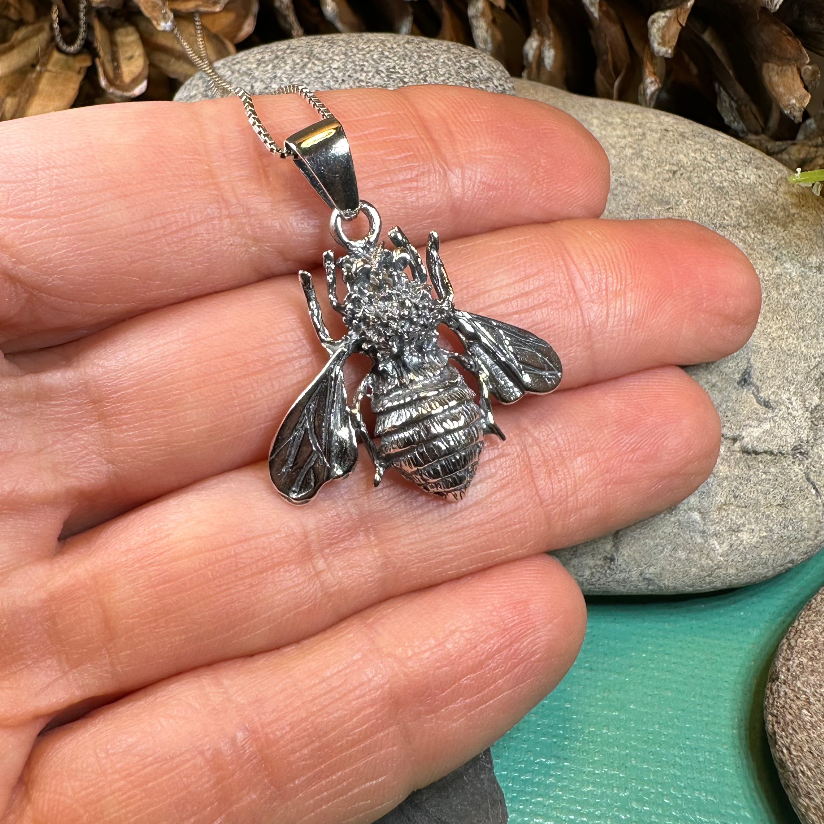 Bethany Realistic Bee Necklace