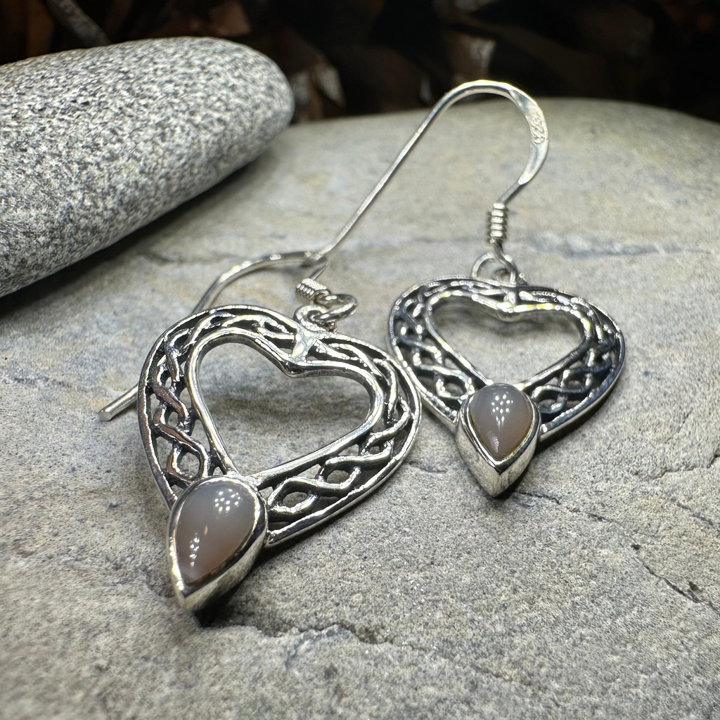 Scottish Celtic Heart Earrings