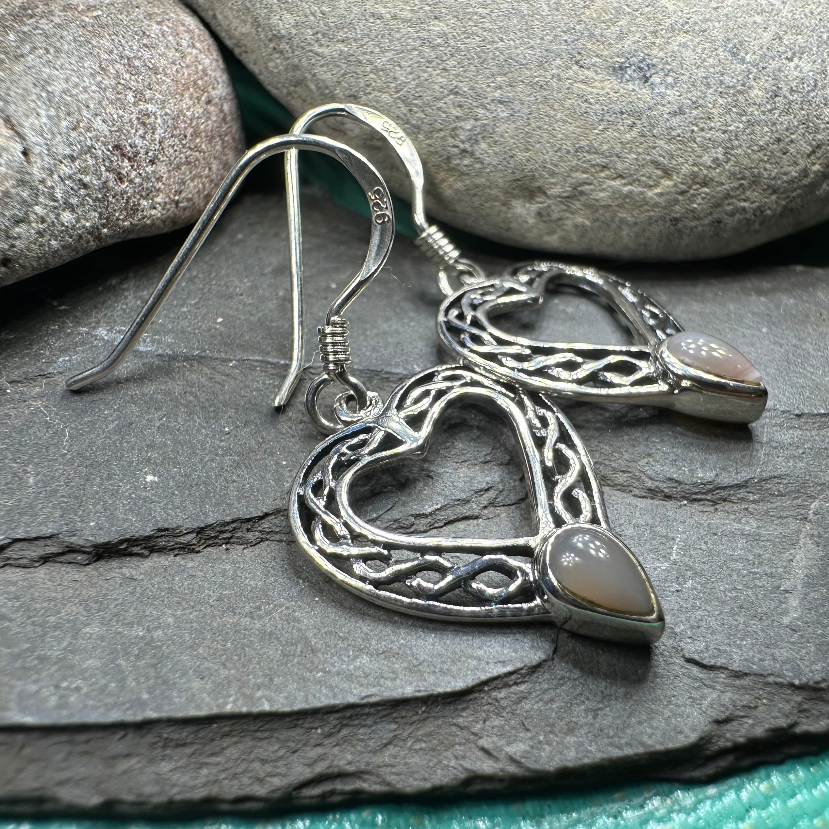 Scottish Celtic Heart Earrings